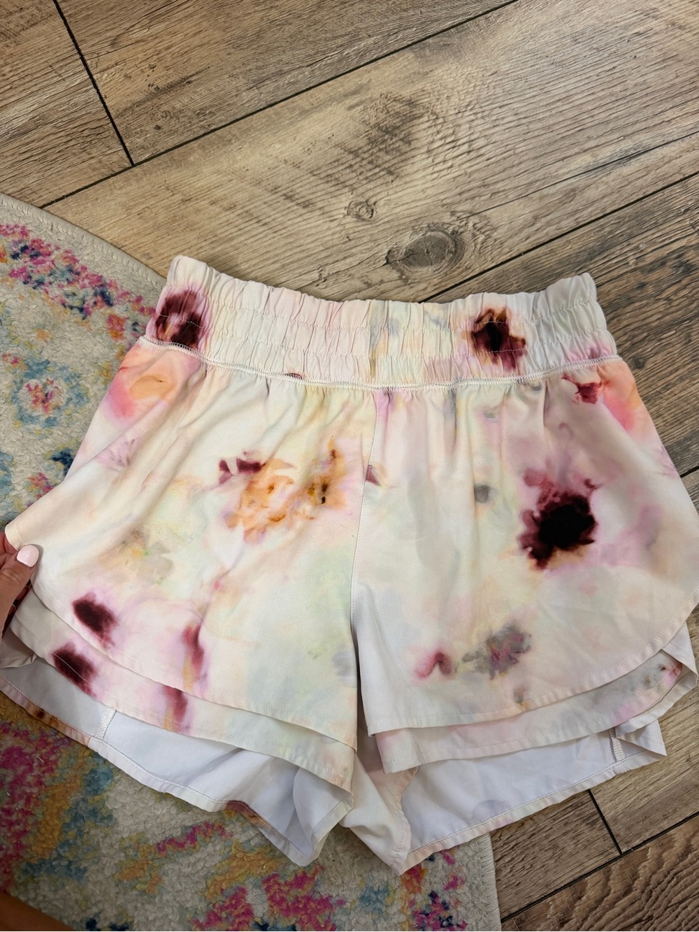 Calia Athletic Shorts - White/Pastel